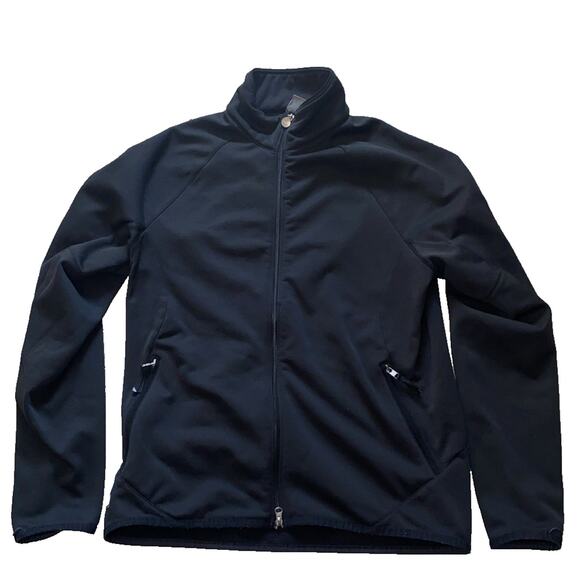 VINTAGE Nike Performance Jacket Adult XL Black Track Running Gym 268882-010 - Picture 1 of 11